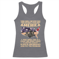 You Will Never See Refugees From America When Things Turn To Racerback Tank Top