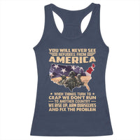 You Will Never See Refugees From America When Things Turn To Racerback Tank Top
