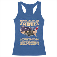 You Will Never See Refugees From America When Things Turn To Racerback Tank Top