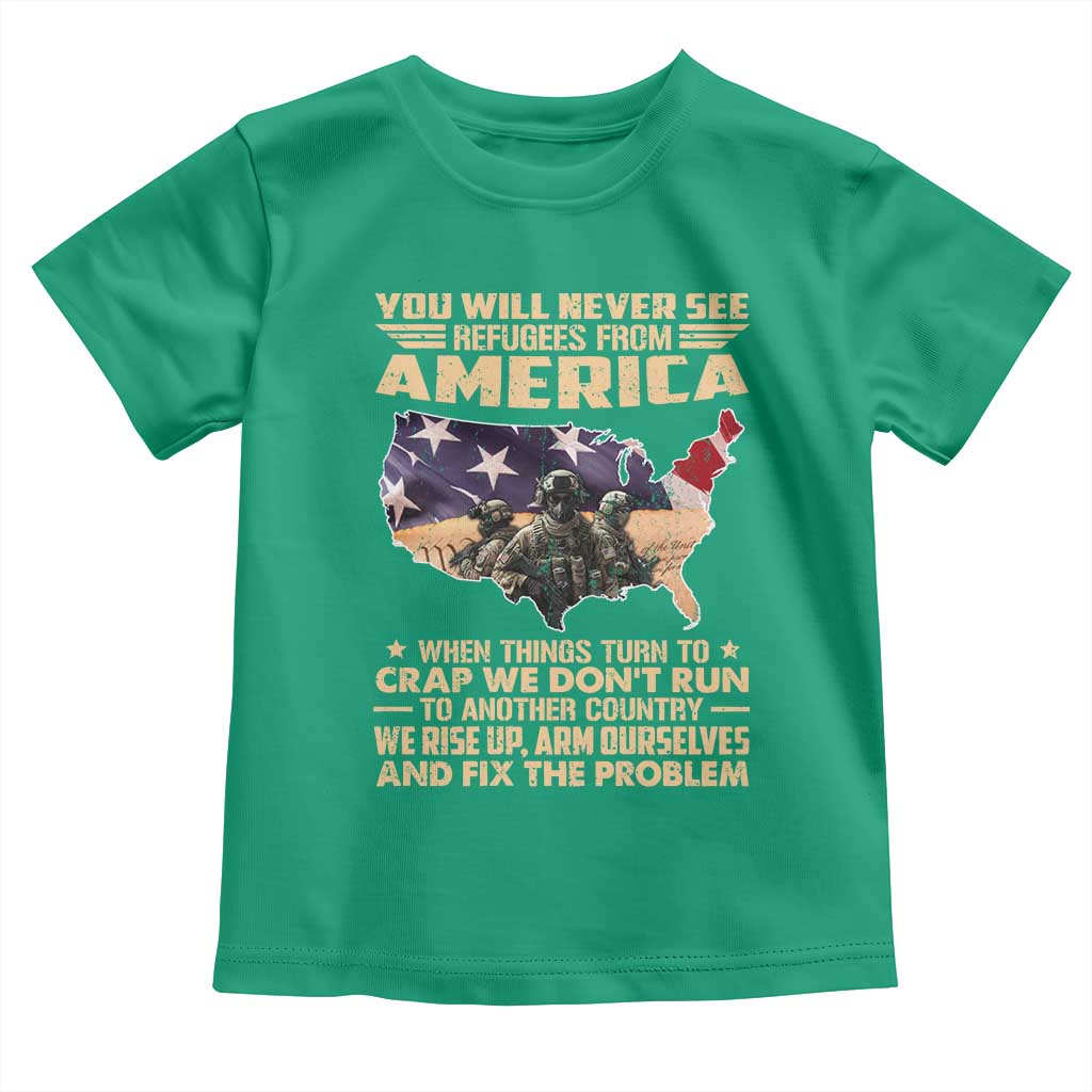 You Will Never See Refugees From America When Things Turn To Toddler T Shirt
