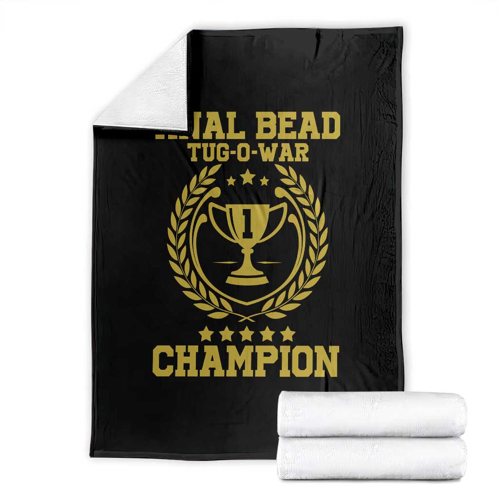 Funny #1 Anal Bead Tug O War Champion Throw Blanket Adult Humor Cringe - Wonder Print Shop