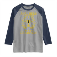 Funny #1 Anal Bead Tug O War Champion Raglan Shirt Adult Humor Cringe