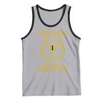 Funny #1 Anal Bead Tug O War Champion Tank Top Adult Humor Cringe