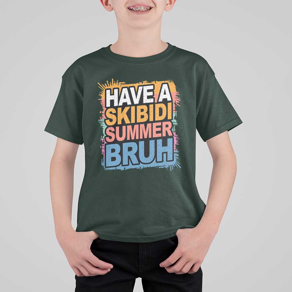 Funny Have A Skibidi Summer Bruh T Shirt For Kid Teacher Student Last Day of School