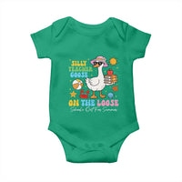 Funny School's Out For Summer Teacher Baby Onesie Silly Teacher Goose On The Loose Summer Break