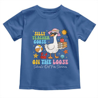 Funny School's Out For Summer Teacher Toddler T Shirt Silly Teacher Goose On The Loose Summer Break