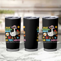 Funny School's Out For Summer Teacher Tumbler Cup Silly Teacher Goose On The Loose Summer Break