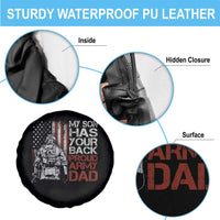 My Son Has Your Back Proud Army Dad Spare Tire Cover Military Father