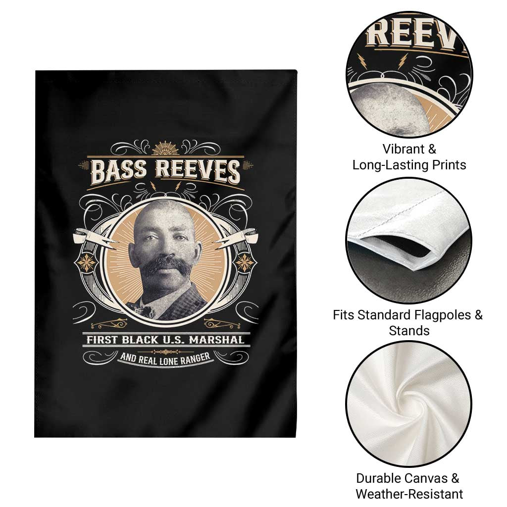 Bass Reeves First Black US Marshal And Real Lone Ranger Garden Flag African American Cowboy Legend - Wonder Print Shop