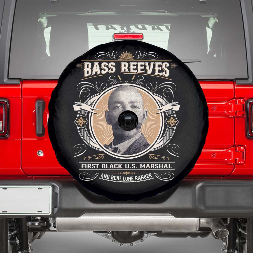 Bass Reeves First Black US Marshal And Real Lone Ranger Spare Tire Cover African American Cowboy
