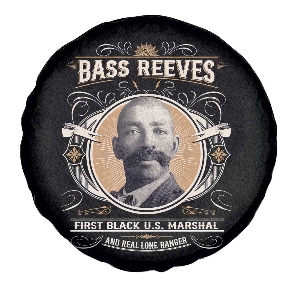 Bass Reeves First Black US Marshal And Real Lone Ranger Spare Tire Cover African American Cowboy