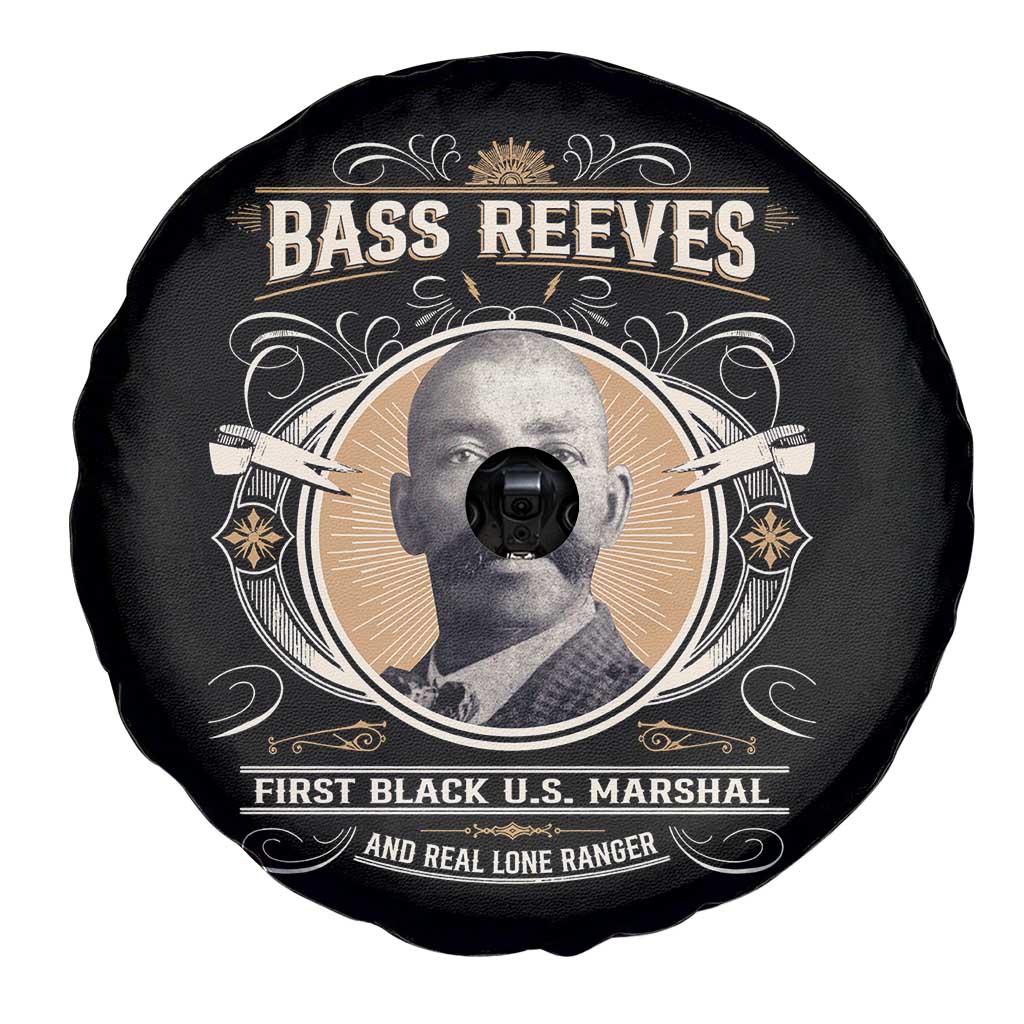 Bass Reeves First Black US Marshal And Real Lone Ranger Spare Tire Cover African American Cowboy