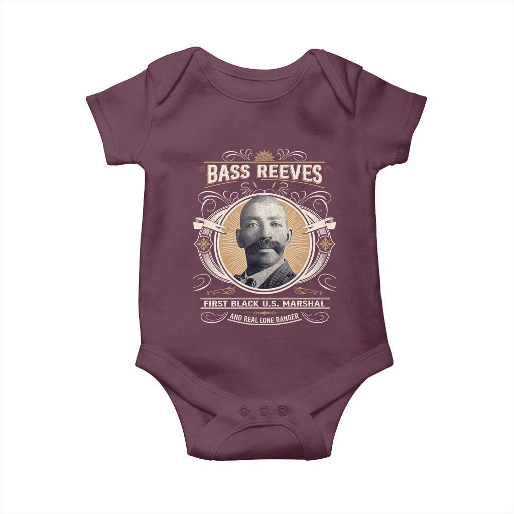 Bass Reeves First Black US Marshal And Real Lone Ranger Baby Onesie African American Cowboy