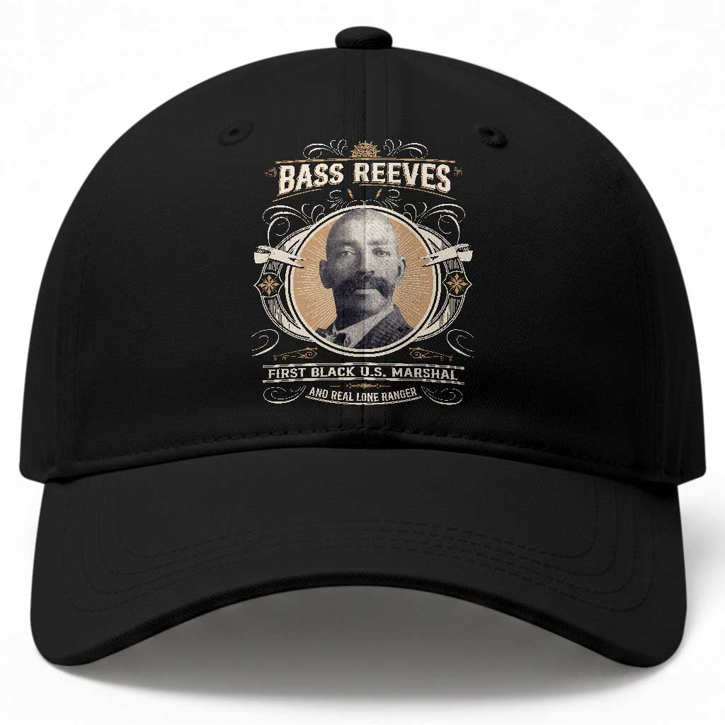 Bass Reeves First Black US Marshal And Real Lone Ranger Baseball Cap African American Cowboy