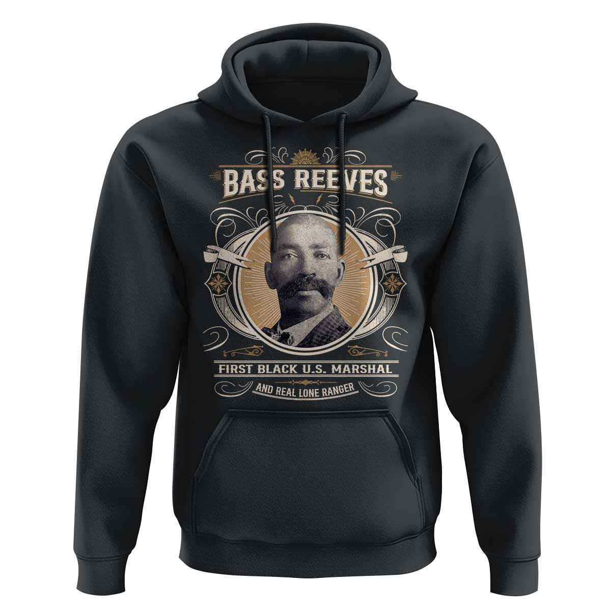 Bass Reeves First Black US Marshal And Real Lone Ranger Hoodie African American Cowboy