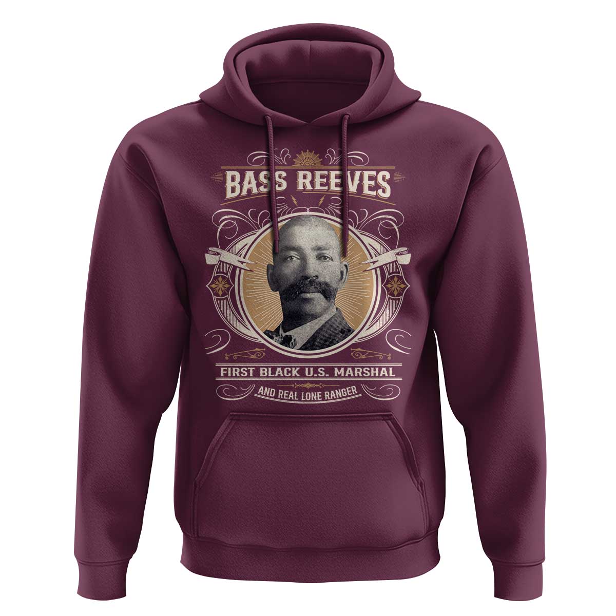 Bass Reeves First Black US Marshal And Real Lone Ranger Hoodie African American Cowboy