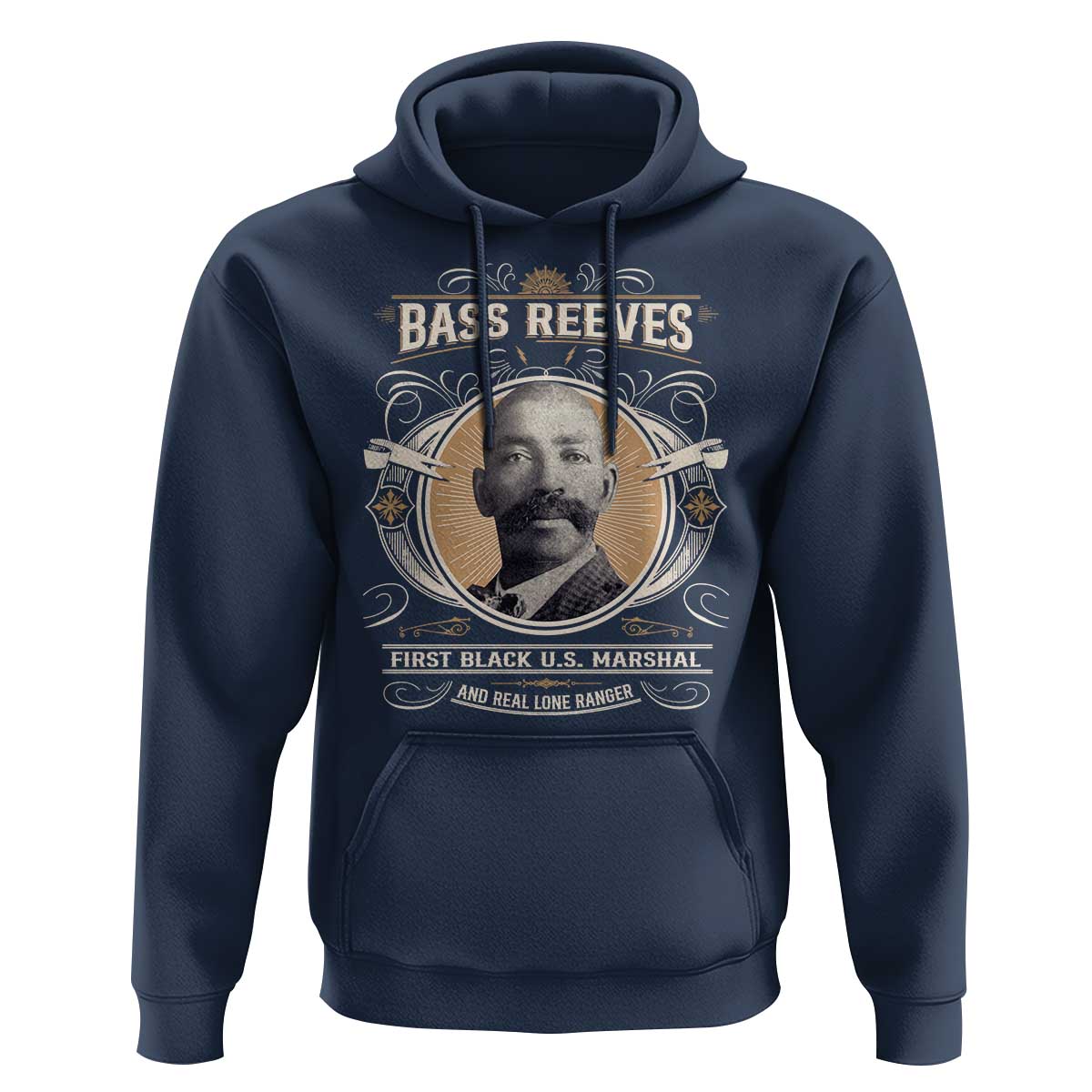 Bass Reeves First Black US Marshal And Real Lone Ranger Hoodie African American Cowboy
