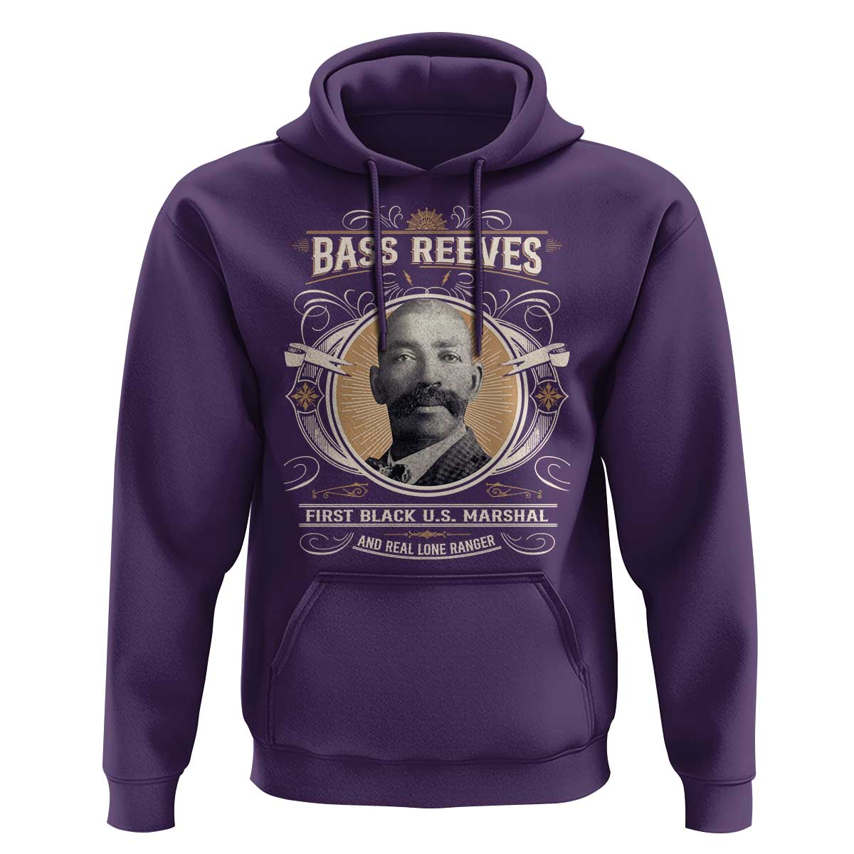 Bass Reeves First Black US Marshal And Real Lone Ranger Hoodie African American Cowboy