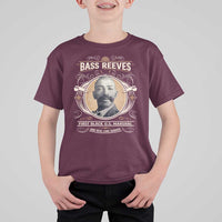 Bass Reeves First Black US Marshal And Real Lone Ranger T Shirt For Kid African American Cowboy