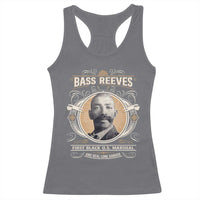 Bass Reeves First Black US Marshal And Real Lone Ranger Racerback Tank Top African American Cowboy