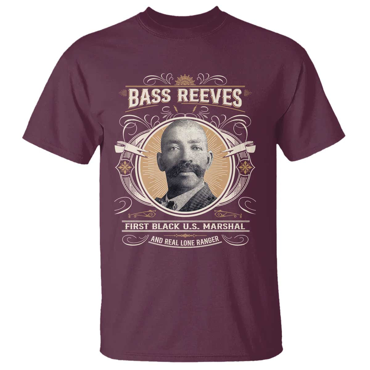 Bass Reeves First Black US Marshal And Real Lone Ranger T Shirt African American Cowboy
