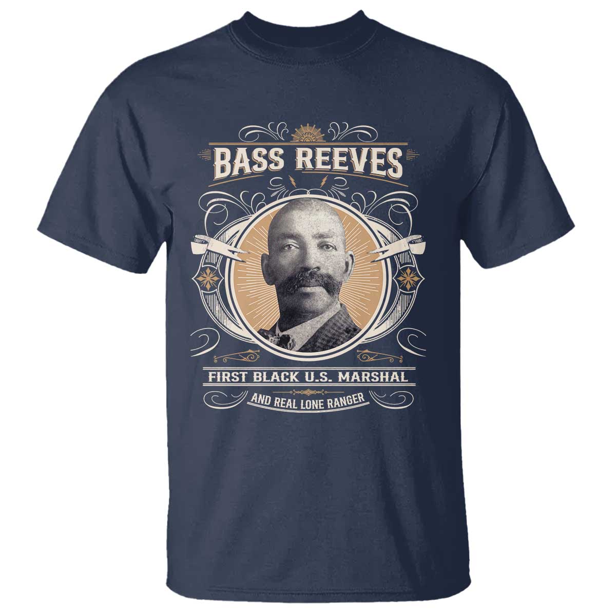 Bass Reeves First Black US Marshal And Real Lone Ranger T Shirt African American Cowboy