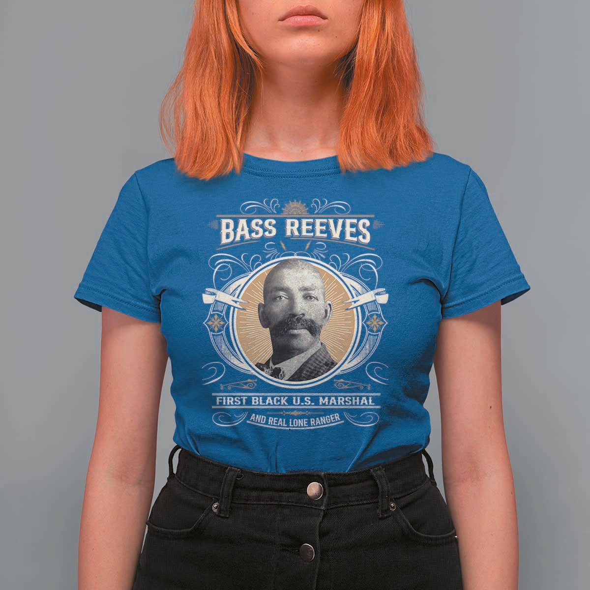 Bass Reeves First Black US Marshal And Real Lone Ranger T Shirt For Women African American Cowboy