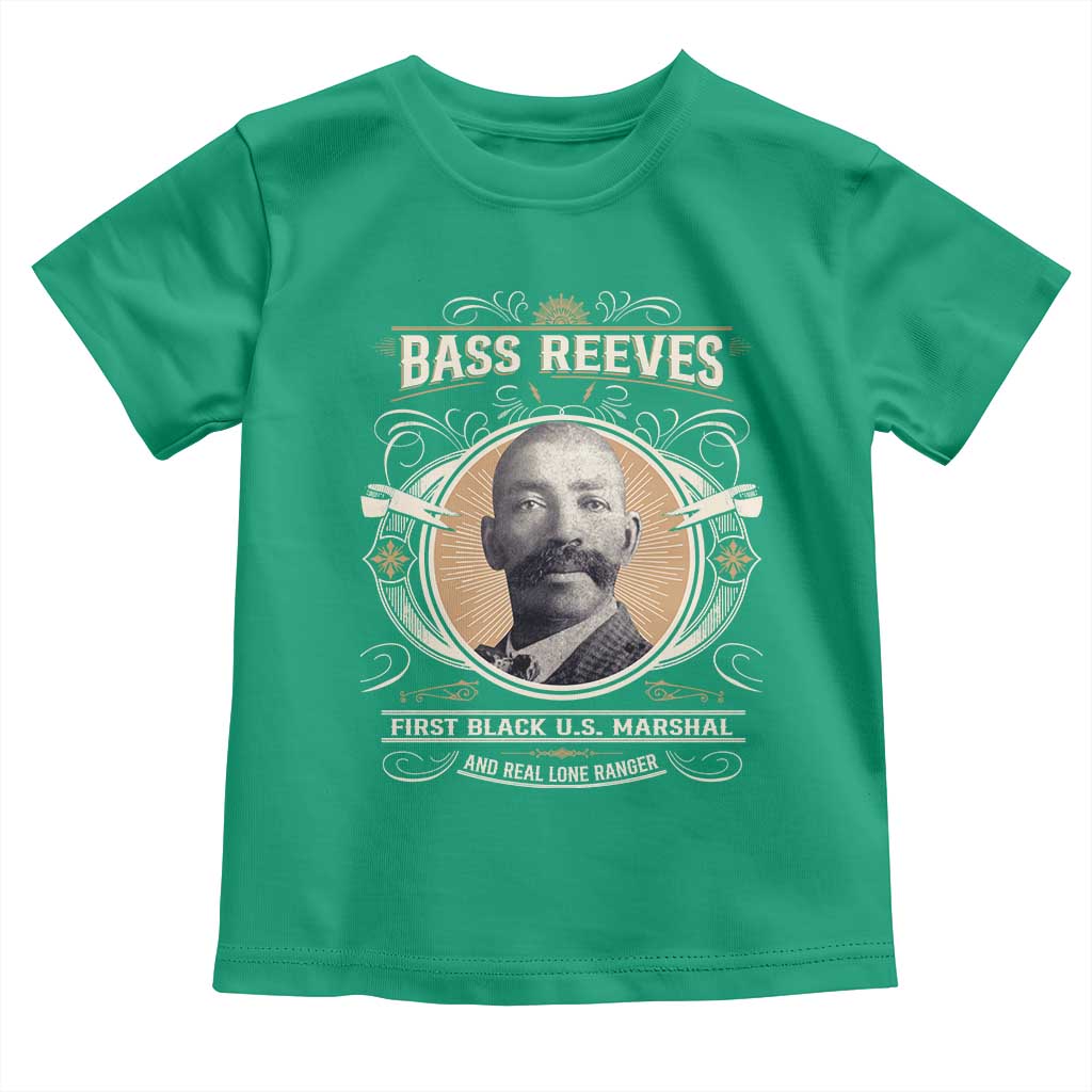 Bass Reeves First Black US Marshal And Real Lone Ranger Toddler T Shirt African American Cowboy