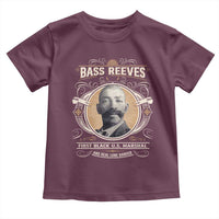 Bass Reeves First Black US Marshal And Real Lone Ranger Toddler T Shirt African American Cowboy