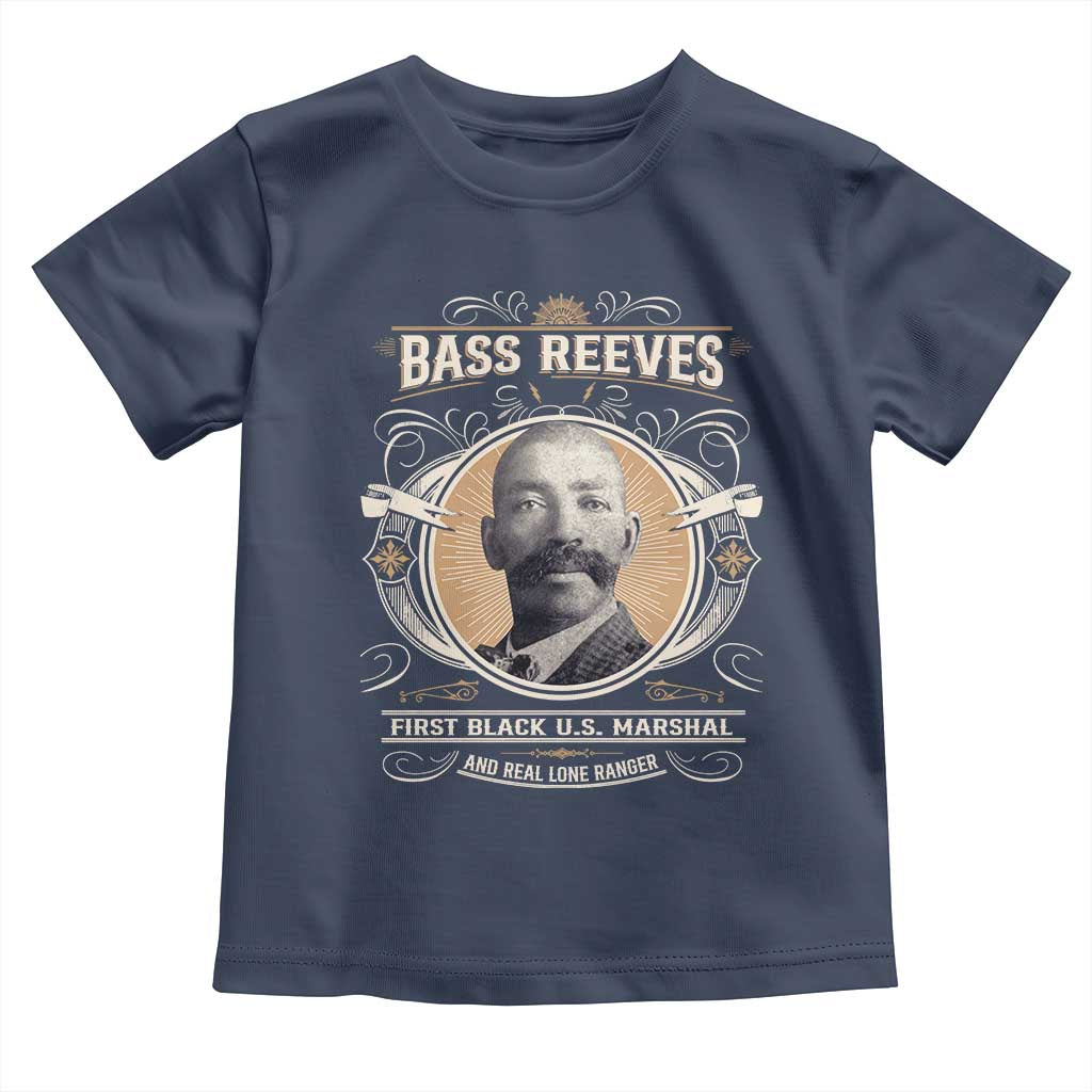 Bass Reeves First Black US Marshal And Real Lone Ranger Toddler T Shirt African American Cowboy