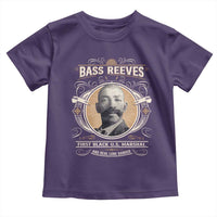 Bass Reeves First Black US Marshal And Real Lone Ranger Toddler T Shirt African American Cowboy