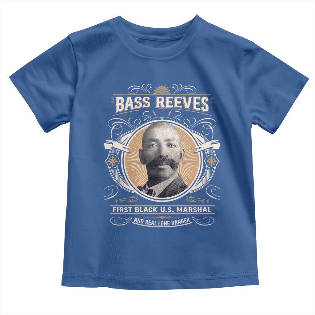 Bass Reeves First Black US Marshal And Real Lone Ranger Toddler T Shirt African American Cowboy