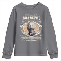 Bass Reeves First Black US Marshal And Real Lone Ranger Youth Sweatshirt African American Cowboy