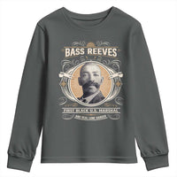 Bass Reeves First Black US Marshal And Real Lone Ranger Youth Sweatshirt African American Cowboy