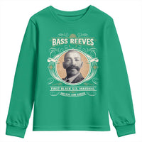 Bass Reeves First Black US Marshal And Real Lone Ranger Youth Sweatshirt African American Cowboy