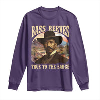 Bass Reeves True To The Badge Long Sleeve Shirt African American Cowboy Marshal Black History Month