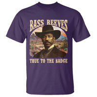 Bass Reeves True To The Badge T Shirt African American Cowboy Marshal Black History Month