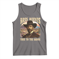 Bass Reeves True To The Badge Tank Top African American Cowboy Marshal Black History Month
