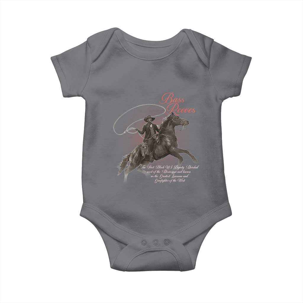 Bass Reeves Baby Onesie African American Cowboy Marshal Black History Month TS11