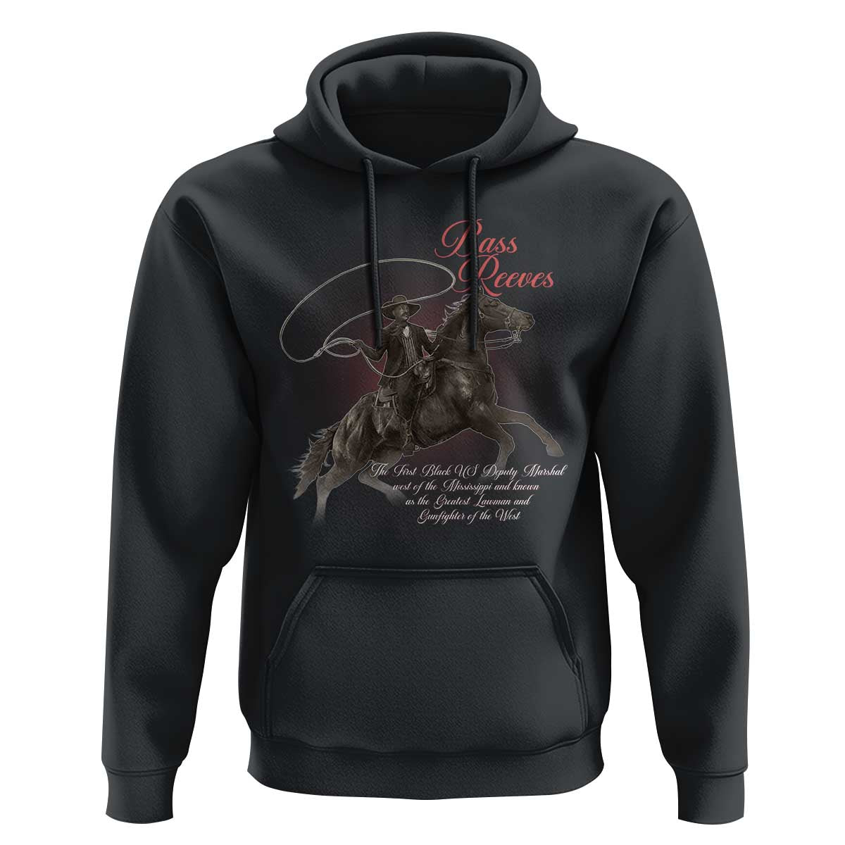 Bass Reeves Hoodie African American Cowboy Marshal Black History Month TS11