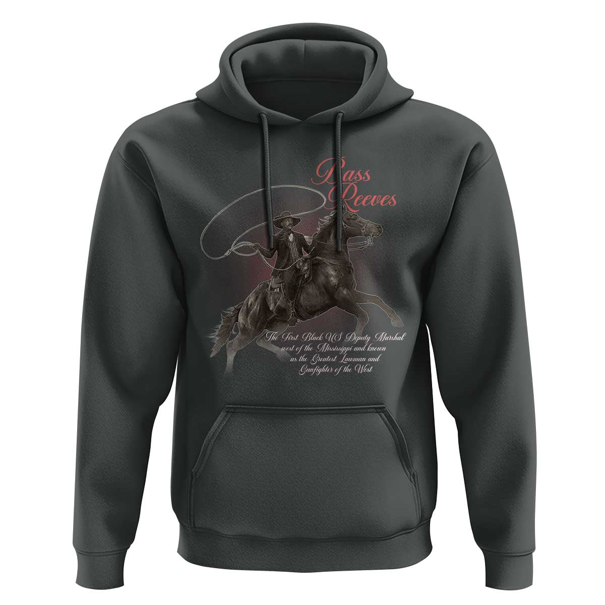 Bass Reeves Hoodie African American Cowboy Marshal Black History Month TS11