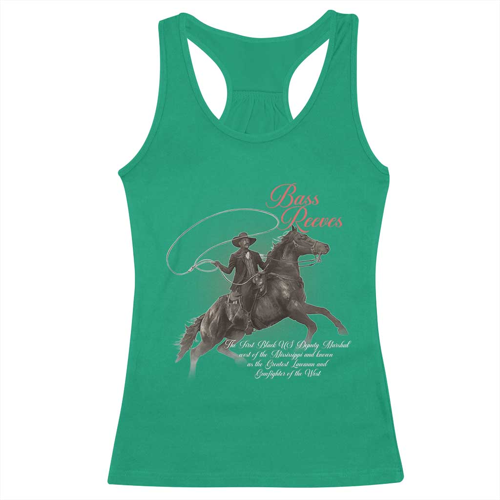 Bass Reeves Racerback Tank Top African American Cowboy Marshal Black History Month TS11