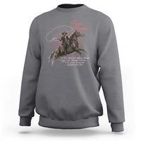 Bass Reeves Sweatshirt African American Cowboy Marshal Black History Month TS11