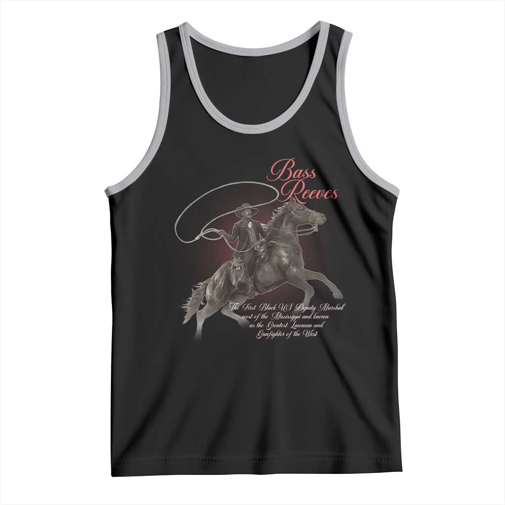 Bass Reeves Tank Top African American Cowboy Marshal Black History Month TS11