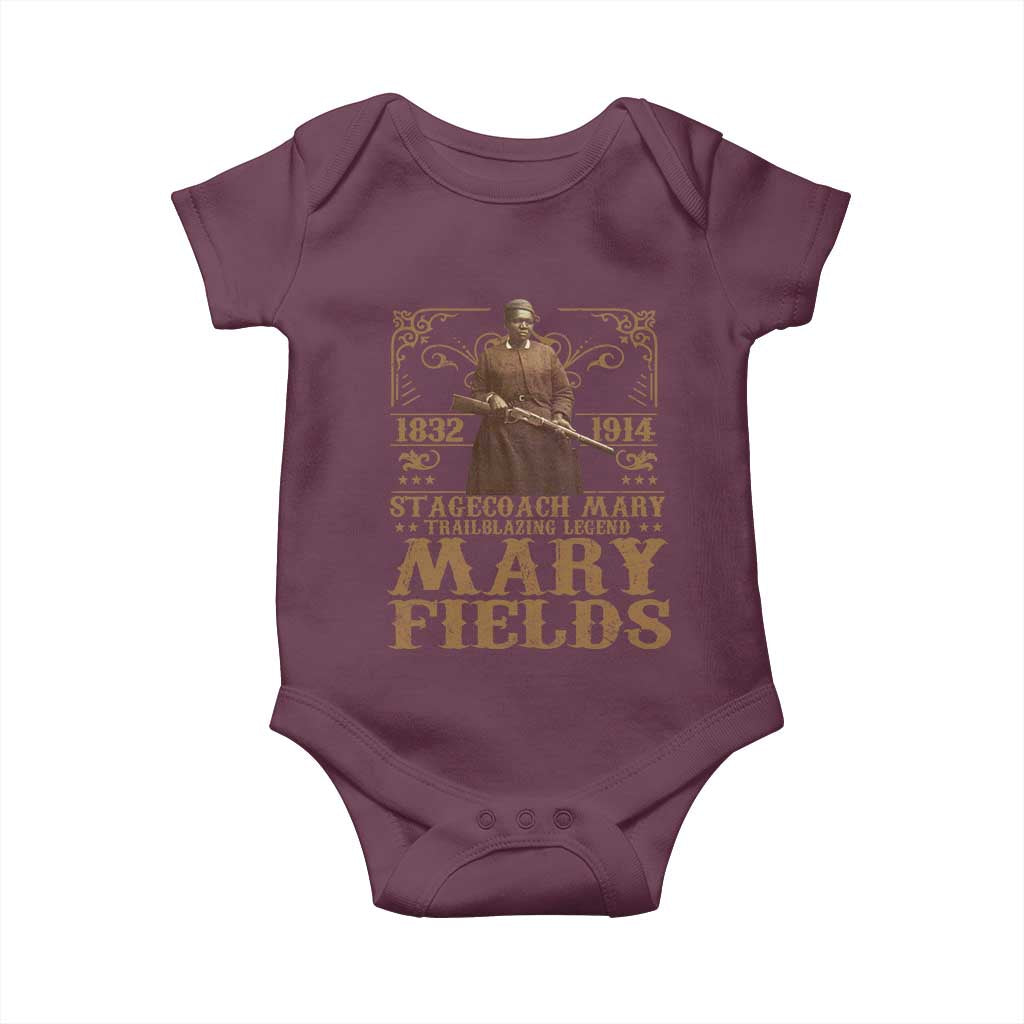 Mary Fields Baby Onesie Stagecoach Mary Trailblazing Legend Black Cowgirl Pioneer