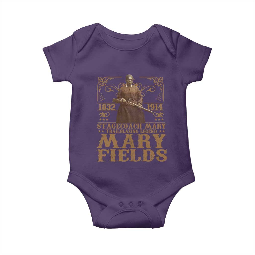 Mary Fields Baby Onesie Stagecoach Mary Trailblazing Legend Black Cowgirl Pioneer