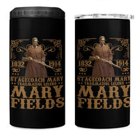 Mary Fields 4 in 1 Can Cooler Tumbler Stagecoach Mary Trailblazing Legend Black Cowgirl Pioneer