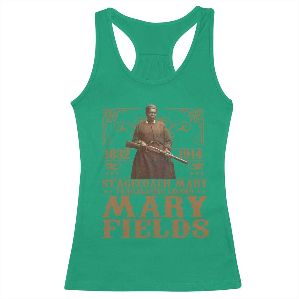 Mary Fields Racerback Tank Top Stagecoach Mary Trailblazing Legend Black Cowgirl Pioneer