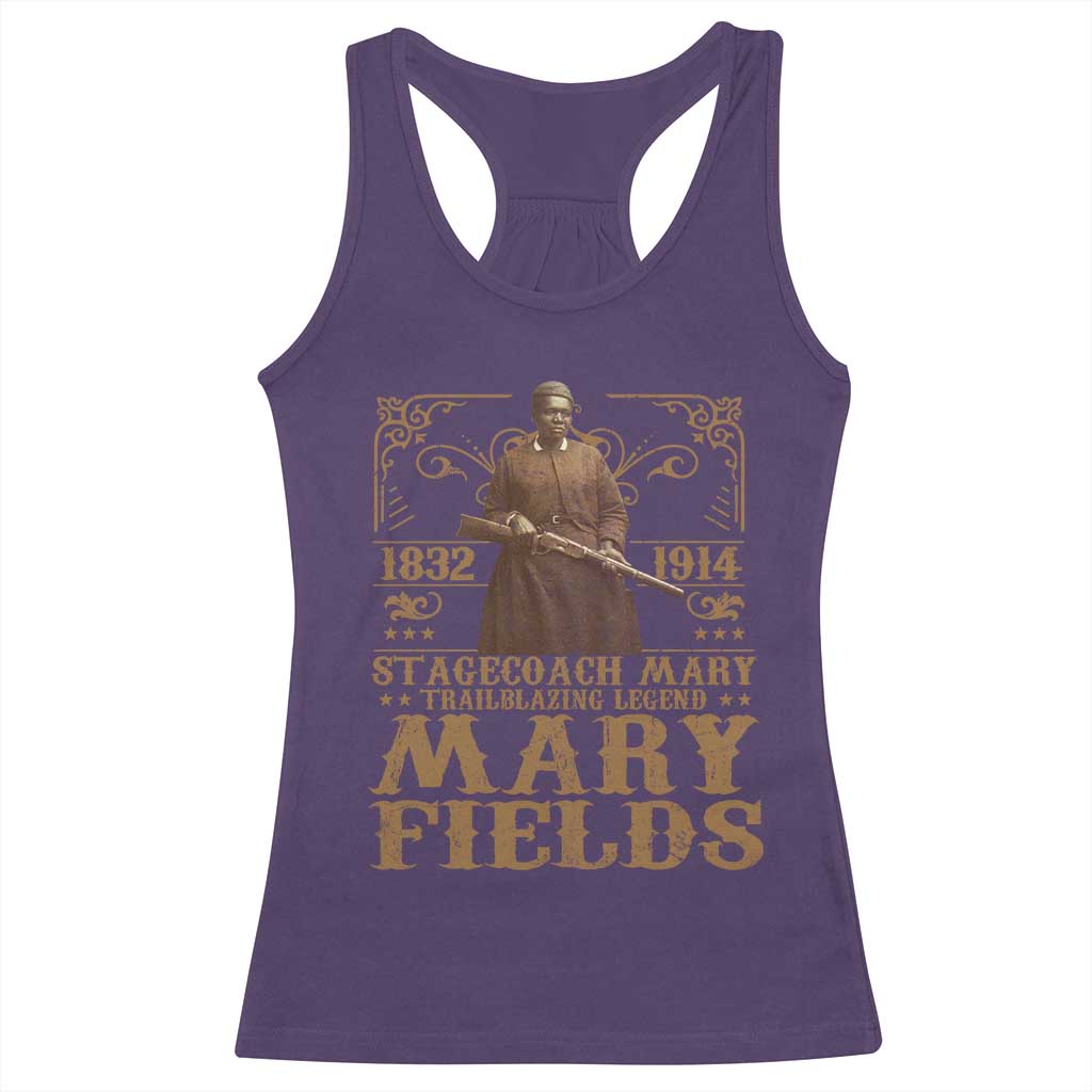 Mary Fields Racerback Tank Top Stagecoach Mary Trailblazing Legend Black Cowgirl Pioneer