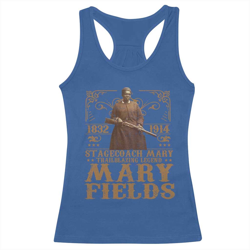 Mary Fields Racerback Tank Top Stagecoach Mary Trailblazing Legend Black Cowgirl Pioneer